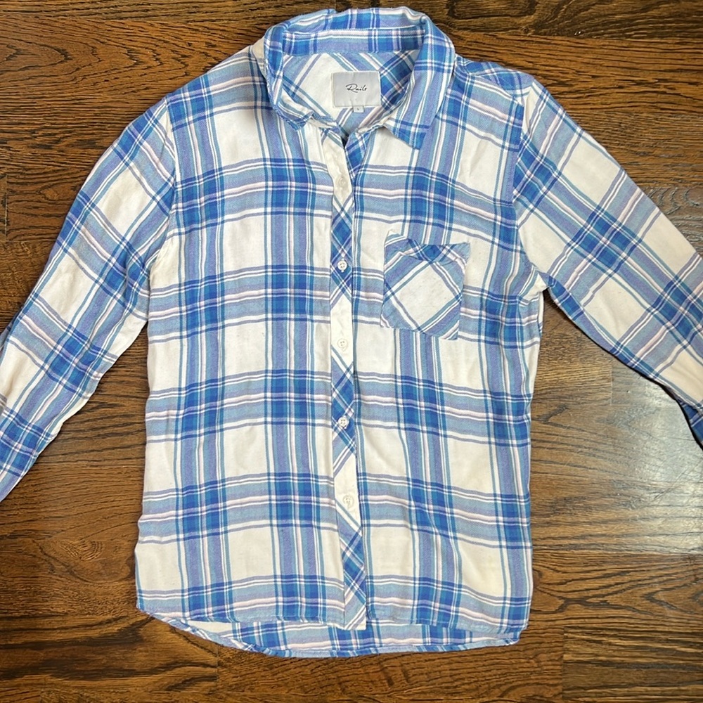 Rails Plaid Button Front Shirt Size Large - image 1